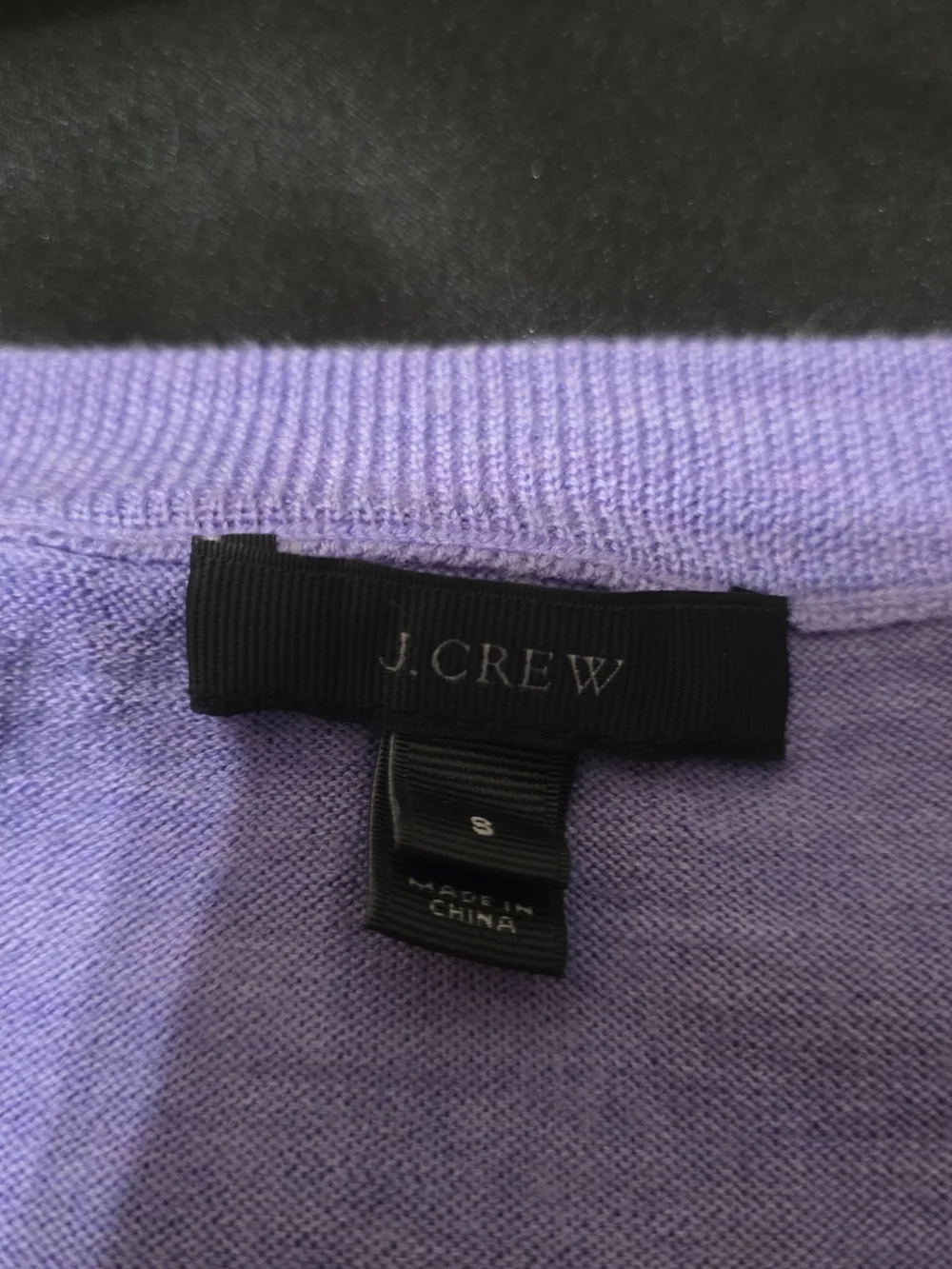 J. Crew Lavender Crewneck Merino Wool Sweater